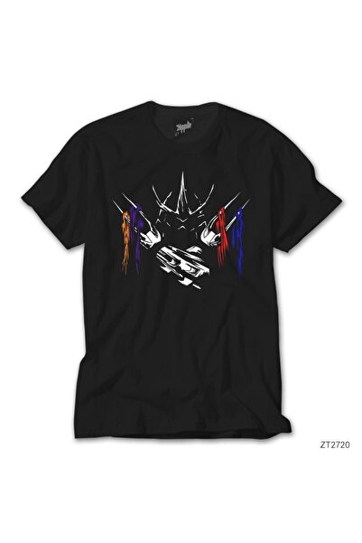 Z zepplin Tricou negru Ninja Turtles Shredder