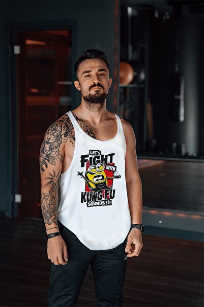 Freeyez Minion Kungfu Gym Fitness Tank Top Athlete