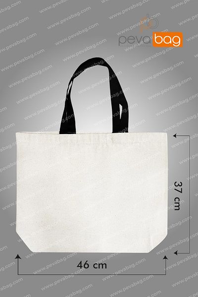 Pevabag Hambez (Canvas Fabric) Bag - Distance Protection Printed 46x37 - Black Handle