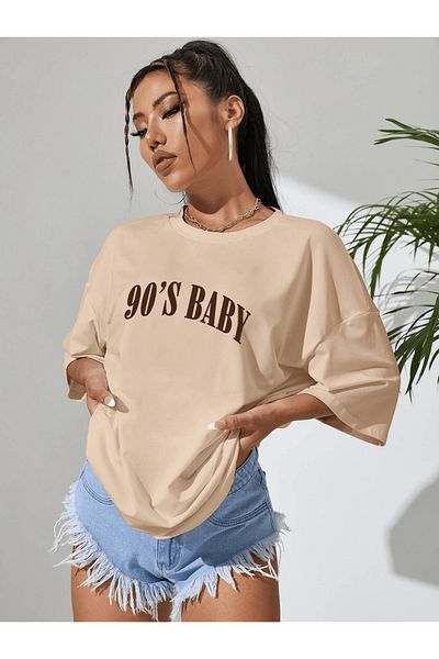 wicromed Μπλουζάκι 90's Baby Printed Unisex Oversize