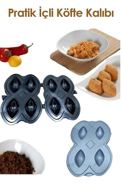 Hanedan 2 Liq Kibbeh Mold, Stuffed Meatball Apparatus, Meatball Stuffed Meatball Making Mold