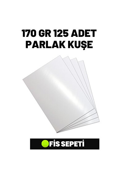 Ofissepeti 125 Pieces A4 Glossy Coated - 170 Gr