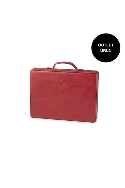 Picci Red Genuine Skin Backgammon