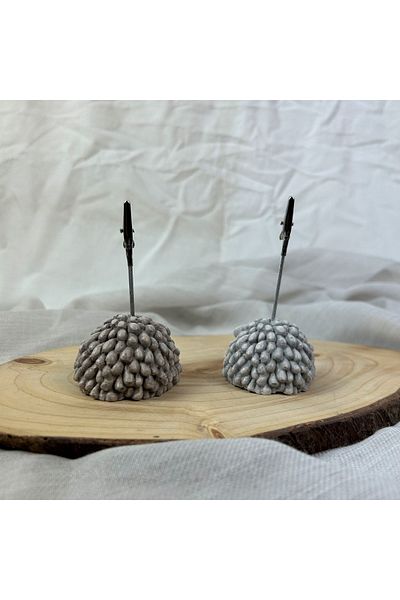 oasis decoration Gray - Mink Antique Lamb 2-Piece Note Holder Set