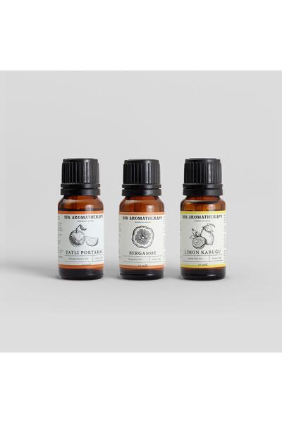 Narenciye Uçucu Yağ Seti (bergamot & Limon Kabuğu & Tatlı Portakal)