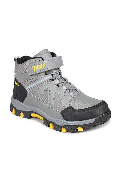 Jump 27790 Velcro Gray - Yellow Unisex Kids Boots Sneakers