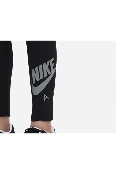 Nike G Nsw Air Favorites Lggng Çocuk Siyah Günlük Stil Tayt Dr8537 010