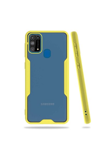 ZM STORE Samsung Galaxy M31 Case Frosted Transparent Parfait Cover with Camer...