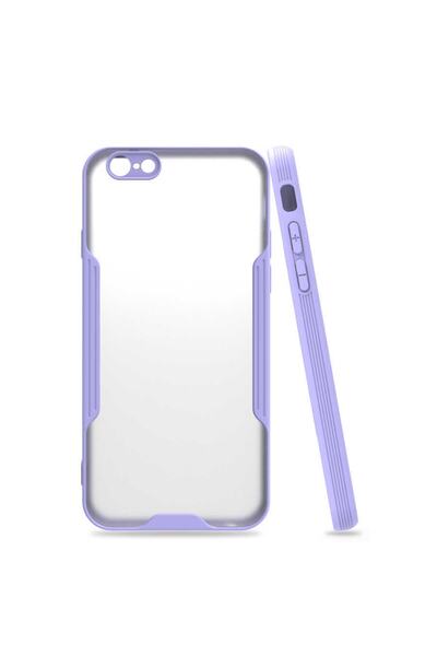 ZM STORE Apple Iphone 6 Kılıf Kamera Korumalı Arkası Buzlu Şeffaf Parfe Kapak