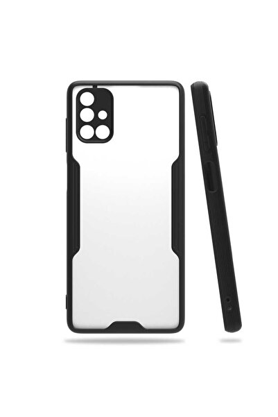 ZM STORE Samsung Galaxy M51 Kılıf Kamera Korumalı Arkası Buzlu Şeffaf Parfe K...