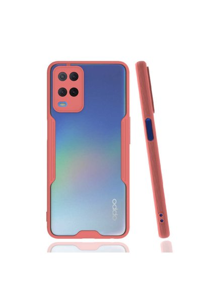 ZM STORE غلاف هاتف اوبو A54 4G مع حماية للكاميرا وغطاء بارفيه شفاف من الخلف