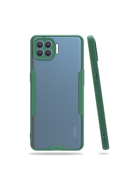 ZM STORE Oppo Reno 4 Lite Kılıf Kamera Korumalı Arkası Buzlu Şeffaf Parfe Kapak