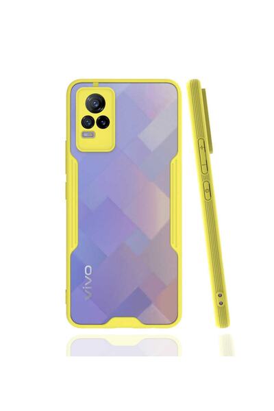 ZM STORE Vivo V21E Case Frosted Transparent Parfait Cover with Camera Protect...
