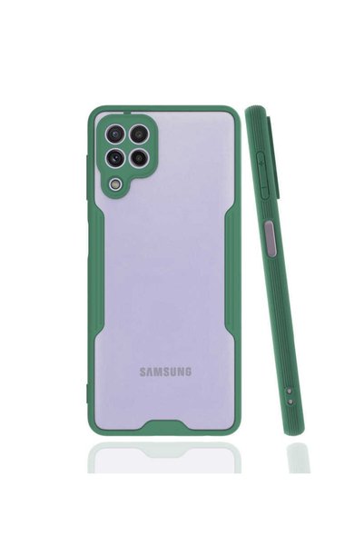 ZM STORE Samsung Galaxy M22 Case Frosted Transparent Parfait Cover with Camer...