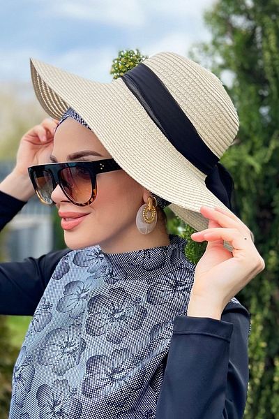 Remsa Mayo Ribbon Detailed Straw Hat Ecru Rş-51