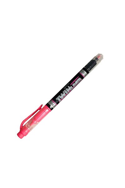 Dong-A Twinliner Çift Uçlu Fosforlu Işaretleme Kalemi Pink No:16