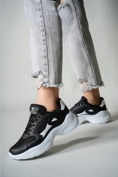 Riccon Life Damen Sneaker 0012152   Schwarz und Weiß Gfc Sale 210035