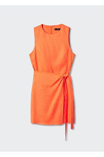 MANGO Woman Keten Sarong Elbise