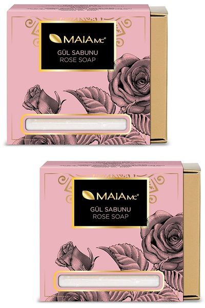 Maia mc Vitamin A and Moisturizing Rose Soap - 150 Gr.X 2 Pieces