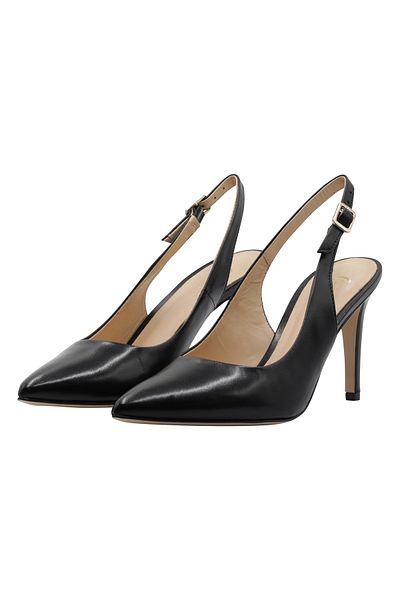 Faina Slingback-Pompalar veya Leder Caspio