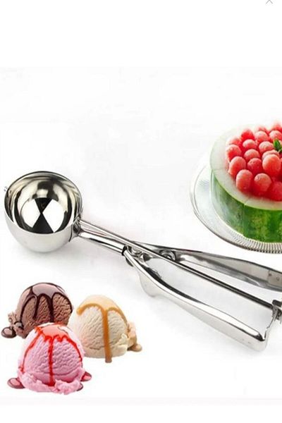 Milena Life Metal Pull Drop Ice Cream Scoop -Ideal Ice Cream Scoop for Flawless Ice Cream Presentation