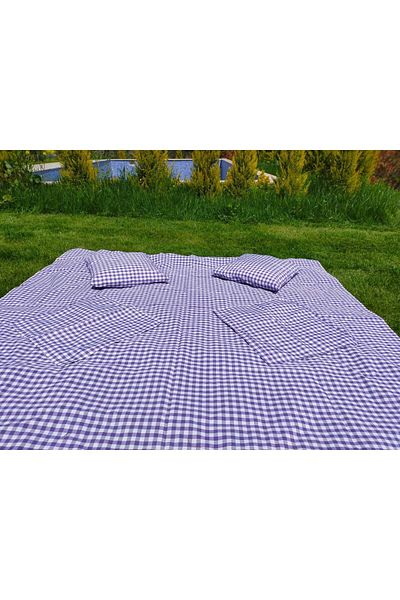 Angels' Collection Purple Gingham Picnic Set 5 Pieces