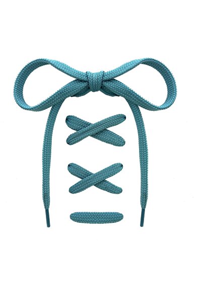 Busky Green Color Thick Woven Shoelaces, Laces - 120 Cm (1 PAIR)