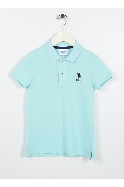 U.S. Polo Assn. Απλό ανοιχτό πράσινο μπλουζάκι για αγόρι Tp01ıy023