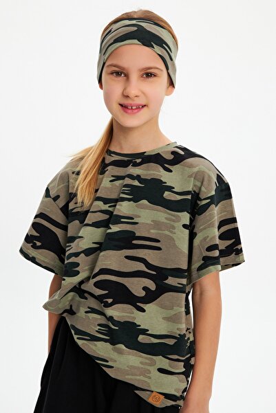 Babygiz طقم باندانا تي شيرت قطني ممشط للفتيات مكون من قطعتين