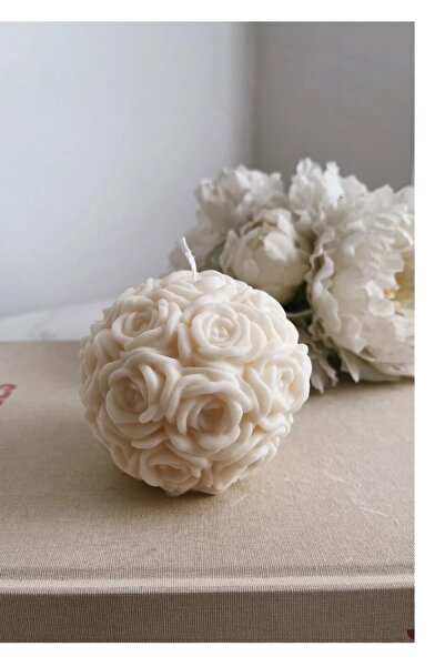 Decorative Large Rose Candle Silicone Mold Soyawax Paraffin Wax Mold