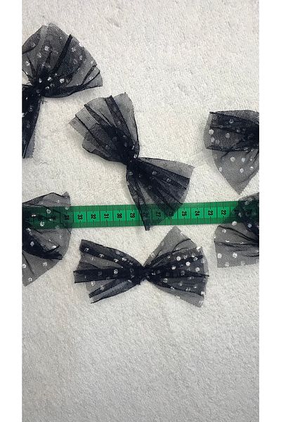 Ozpas Φιόγκος Τούλι Navy Blue Polka Dot 20τμχ