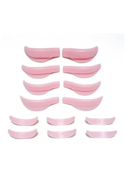 Lush Studio Kirpik Lifting Silikonu L Kıvrım Akıllı Silikon Ped Alt Üst Kirpik Pedi Alt Üst Set Toplam 7 Çift