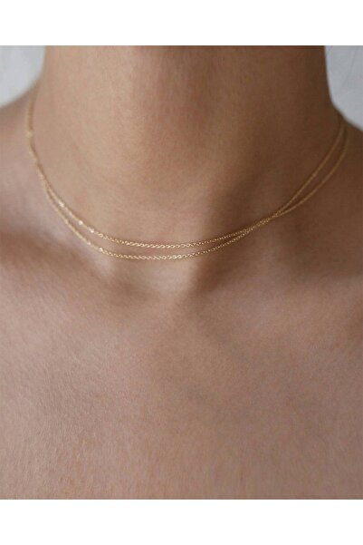 Miel Kadın Ikili Ince Zarif Kolye