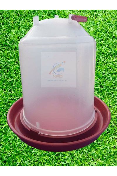 NURDAĞ HIRDAVAT Chicken Food Bowl 5 kg 2Pcs Chicken Water Bowl 5 Liters 2Pcs