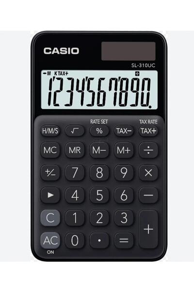 Casio Cep Tipi 10 Hane Siyah Hesap Makinesi Cep Tipi