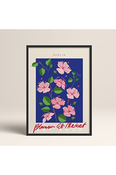 HOMEPACK Crna slika u drvenom okviru, uokviren poster, umetnički moderni zidn...