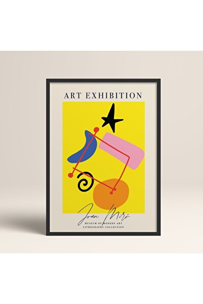 HOMEPACK Crna slika u drvenom okviru, uokviren poster, umetnički moderni zidn...