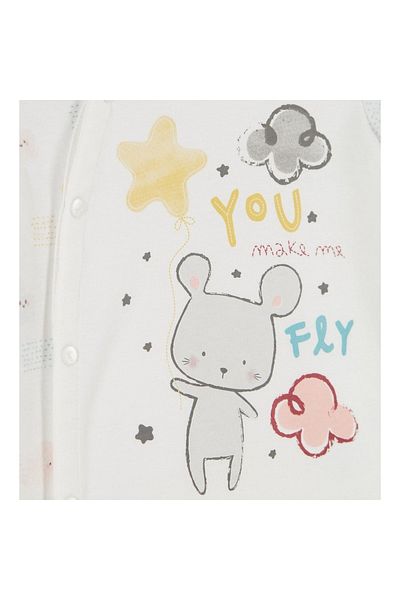 Çimpa Baby Girl Long Sleeve Jumpsuit with Booties 20759