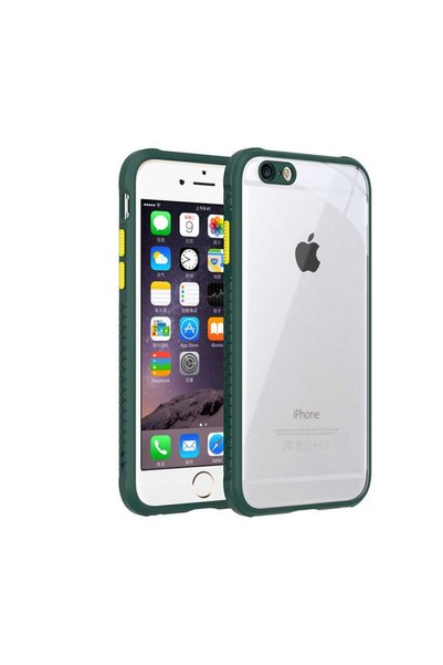 ZM STORE Apple iPhone 6 Case Glossy Transparent Back Cover with Corner and Ca...