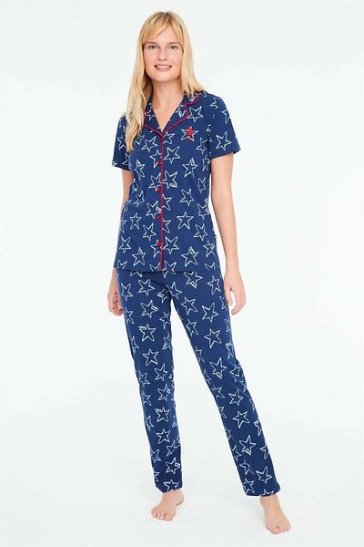 U.S. Polo Assn. Set de pijamale cu plăcuță lungă pentru femei N-16905
