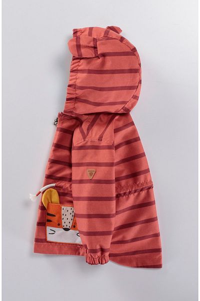Midimod Gold 9-24 Months Striped Seasonal Lined Boys' Raincoat