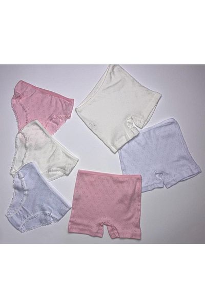 Poli Underwear Girl's 12-Piece Jacquard Boxer Slip