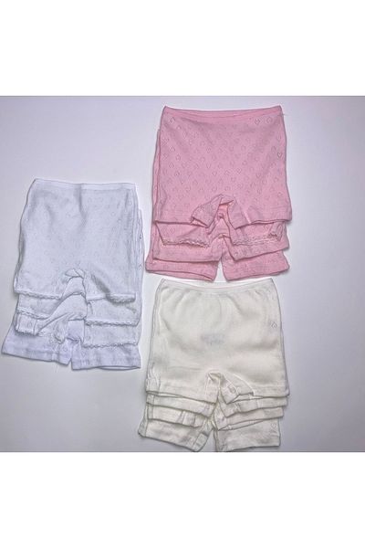 Poli Underwear Girl's 12-Piece Jacquard Boxer Slip