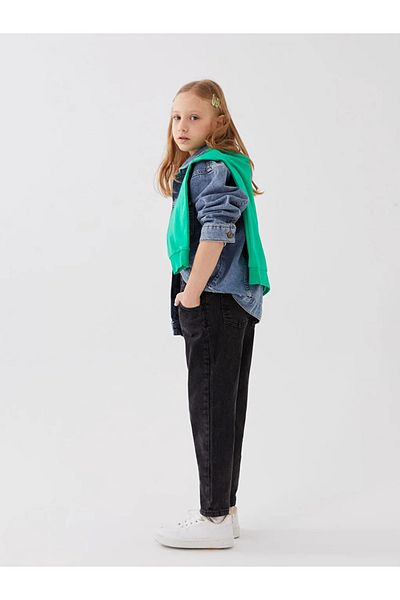 LC Waikiki Lcw Kids Paperbag Girl's Jean Trousers