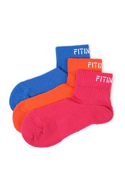 FIT INSANE جوارب رياضية للجنسين - مسامية، ماصة للعرق، مع دعم ملون، 3 عبوات