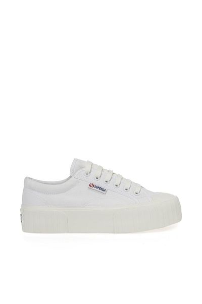 Superga Stripe Women's Platform Sneaker-white S5111sw 2631