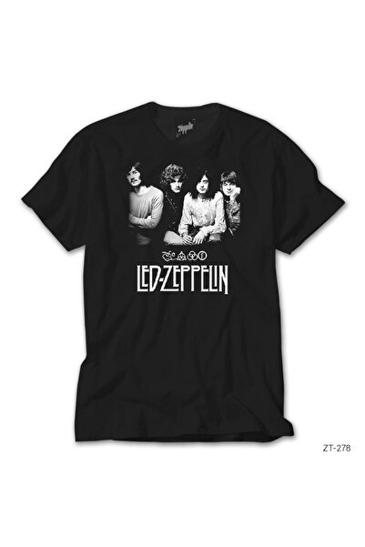 Z zepplin Tricou negru Led Zeppelin Group
