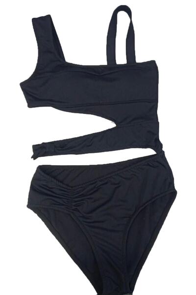 Ladyrosi Μαύρο μαγιόκινι με καλυμμένο χωρίς πάτο ειδικής σχεδίασης