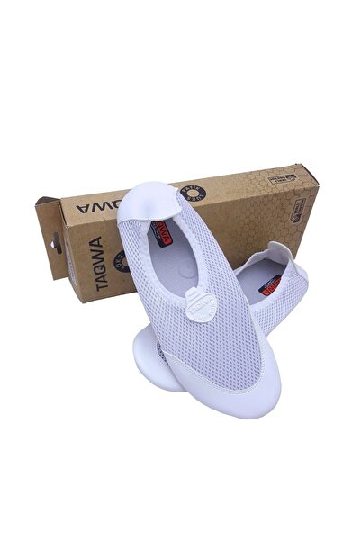 sin@rasta Taqwa Lüks Pratik Altı Silikonlu Ortopedik Hac Umre Tavaf Patiği Beyaz 35-36 No