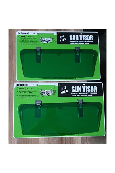 KARA AUTO Πράσινο σκίαστρο αυτοκινήτου Hollywood Sun Visor 2 τεμάχια 1 ζευγάρι